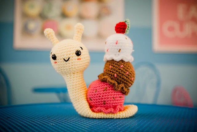 Free crochet amigurumi snail patterns