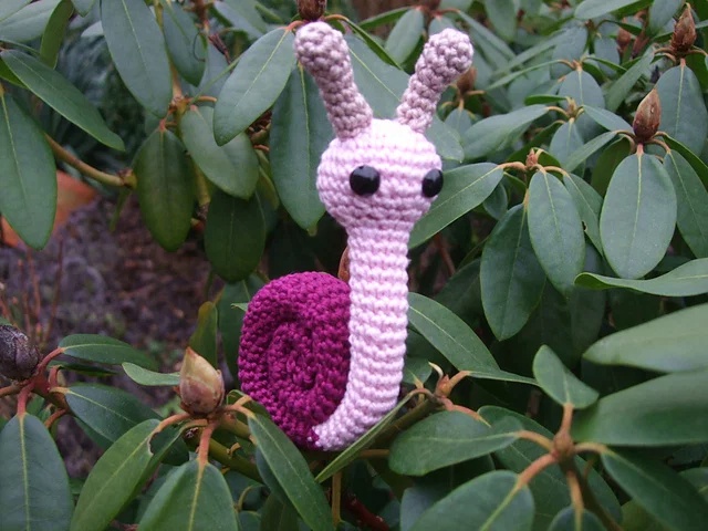 Free crochet amigurumi snail patterns