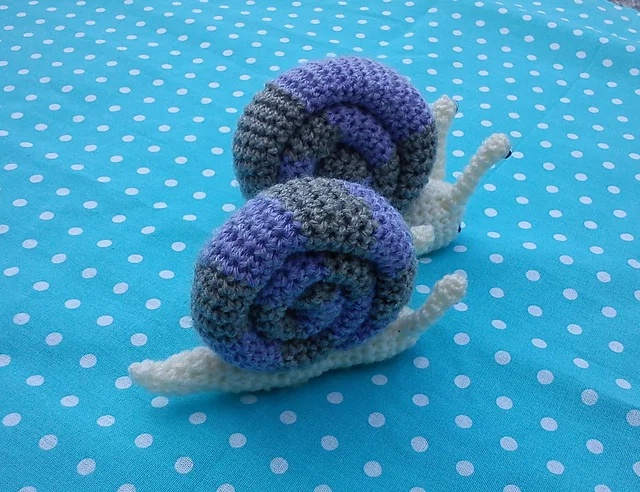 Free crochet amigurumi snail patterns
