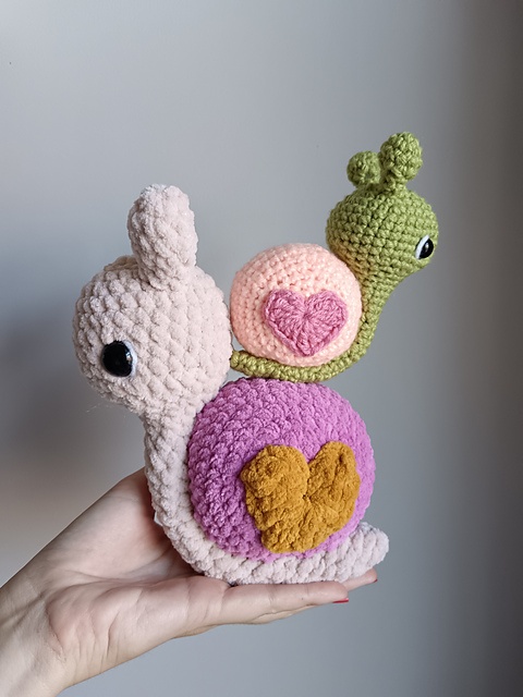 Free crochet amigurumi snail patterns