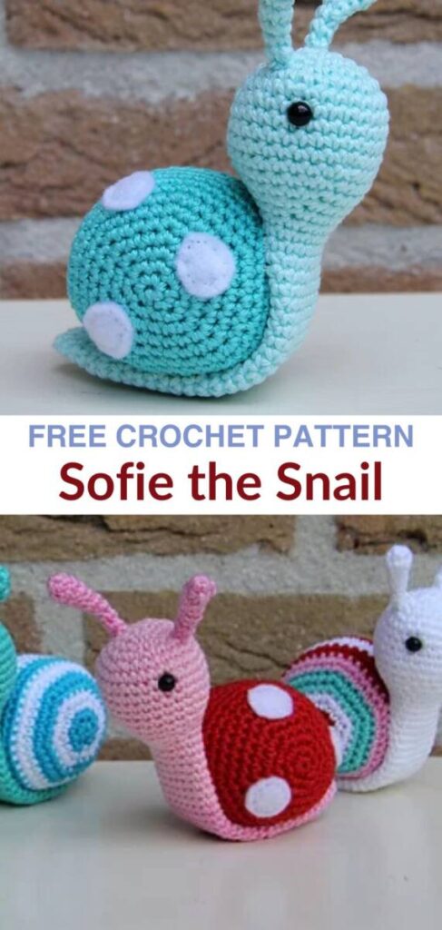 Free crochet amigurumi snail patterns Pinterest