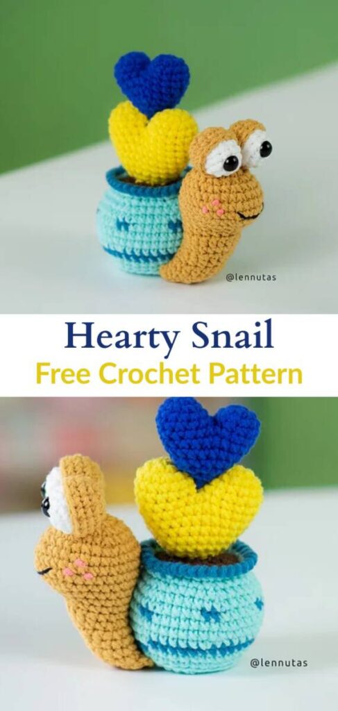 Free crochet amigurumi snail patterns Pinterest