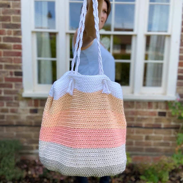 Free crochet beach summer tote bag patterns