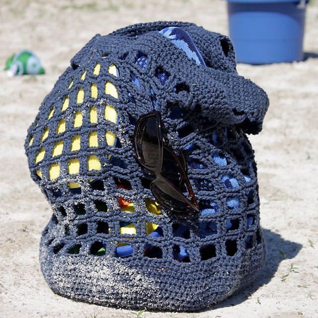 Free crochet beach summer tote bag patterns