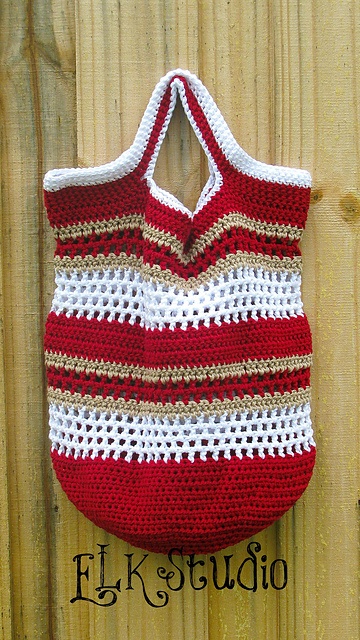 Free crochet beach summer tote bag patterns