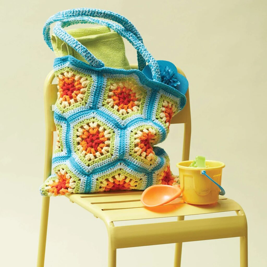 Free crochet beach summer tote bag patterns