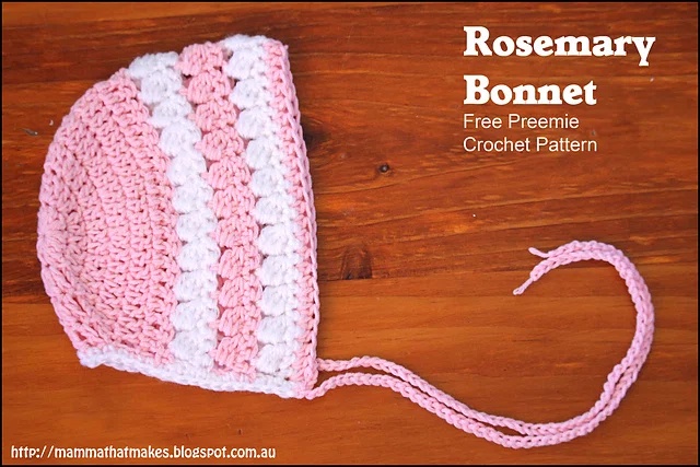 Free crochet bonnet patterns