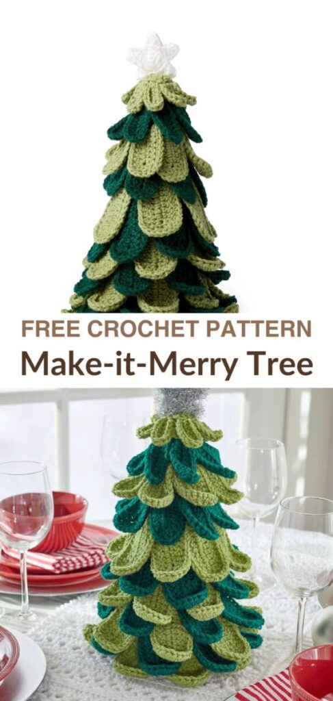 Free crochet Christmas tree patterns Pinterest