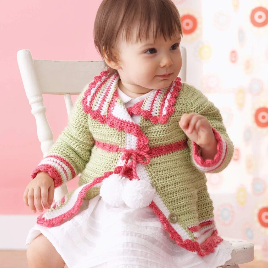Free Crochet Baby Cardigan Patterns Pinterest