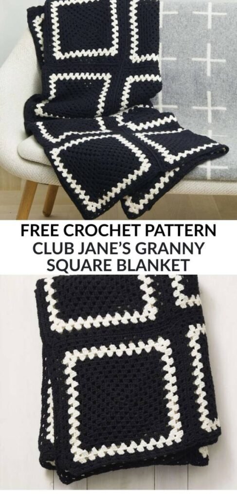 Free Crochet Granny Square Blanket Patterns Pinterest