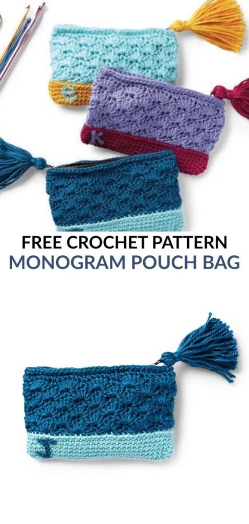 Free Crochet Pouch Bag Patterns Pinterest