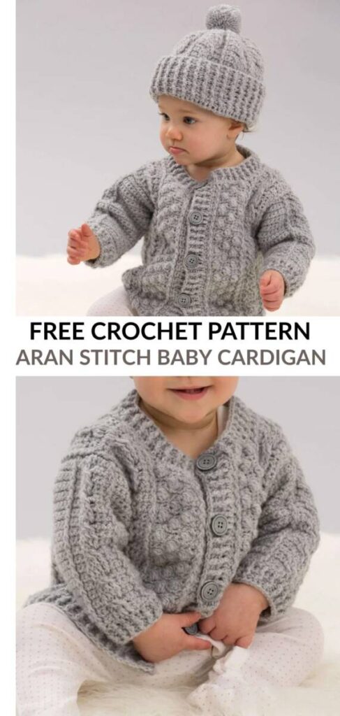 Free Crochet Baby Cardigan Patterns Pinterest