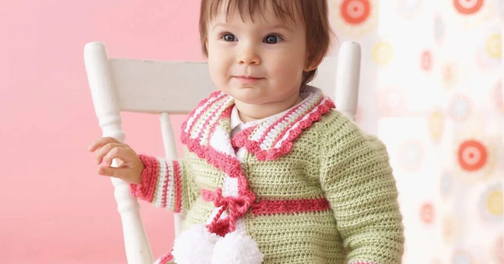 Free Crochet Baby Cardigan Patterns Featured Image