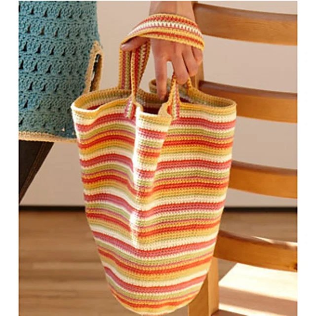 Free crochet ocean breeze tote patterns