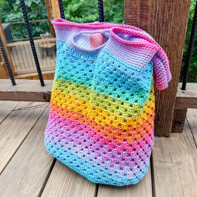 Free crochet ocean breeze tote patterns