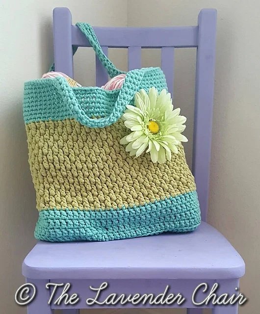 Free crochet ocean breeze tote patterns