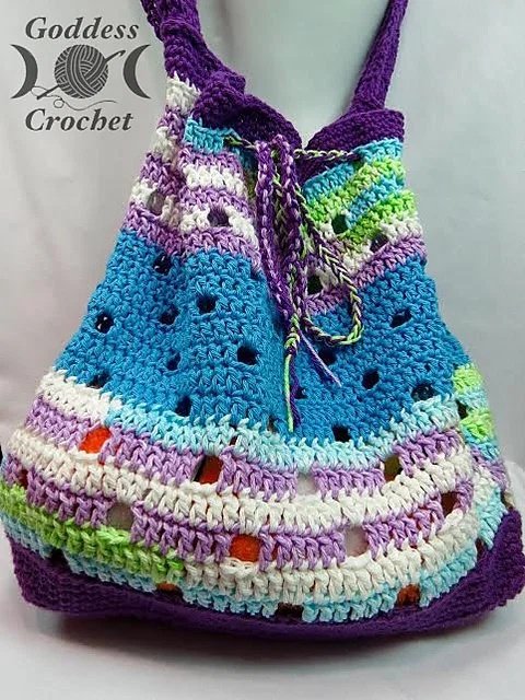 Free crochet ocean breeze tote patterns