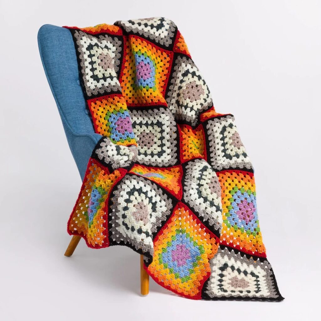 Free Crochet Granny Square Blanket Patterns