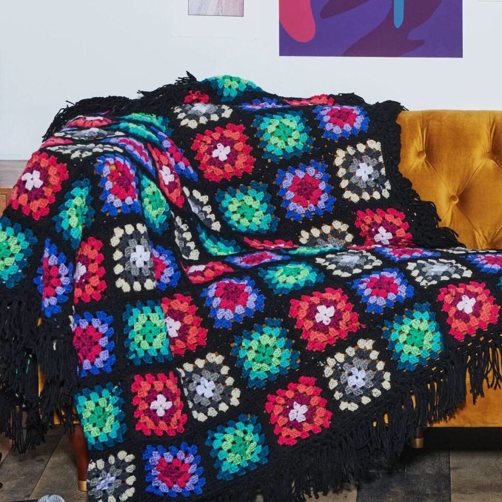 Free Crochet Granny Square Blanket Patterns