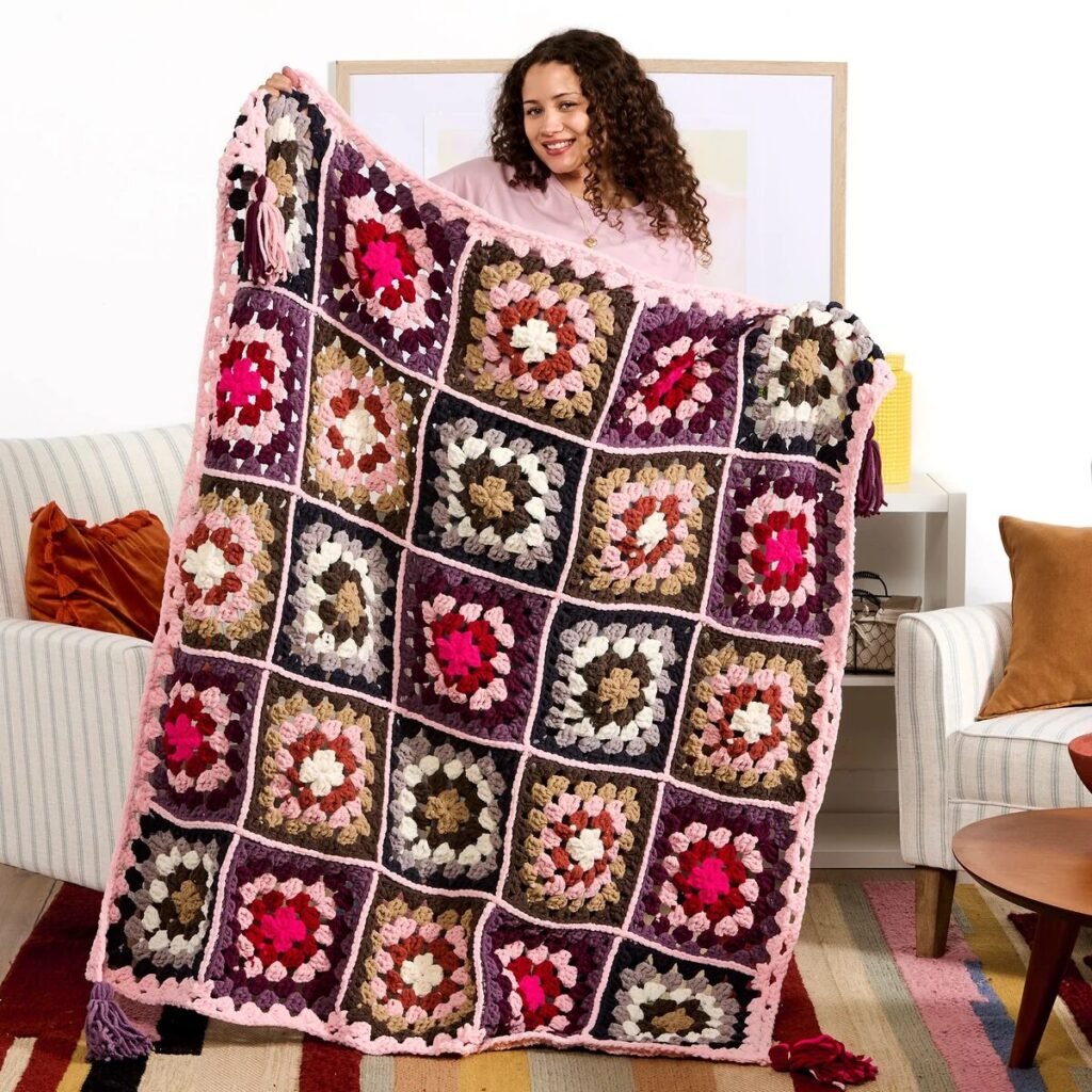 Free Crochet Granny Square Blanket Patterns
