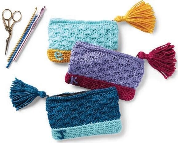 Free Crochet Pouch Bag Patterns Pinterest