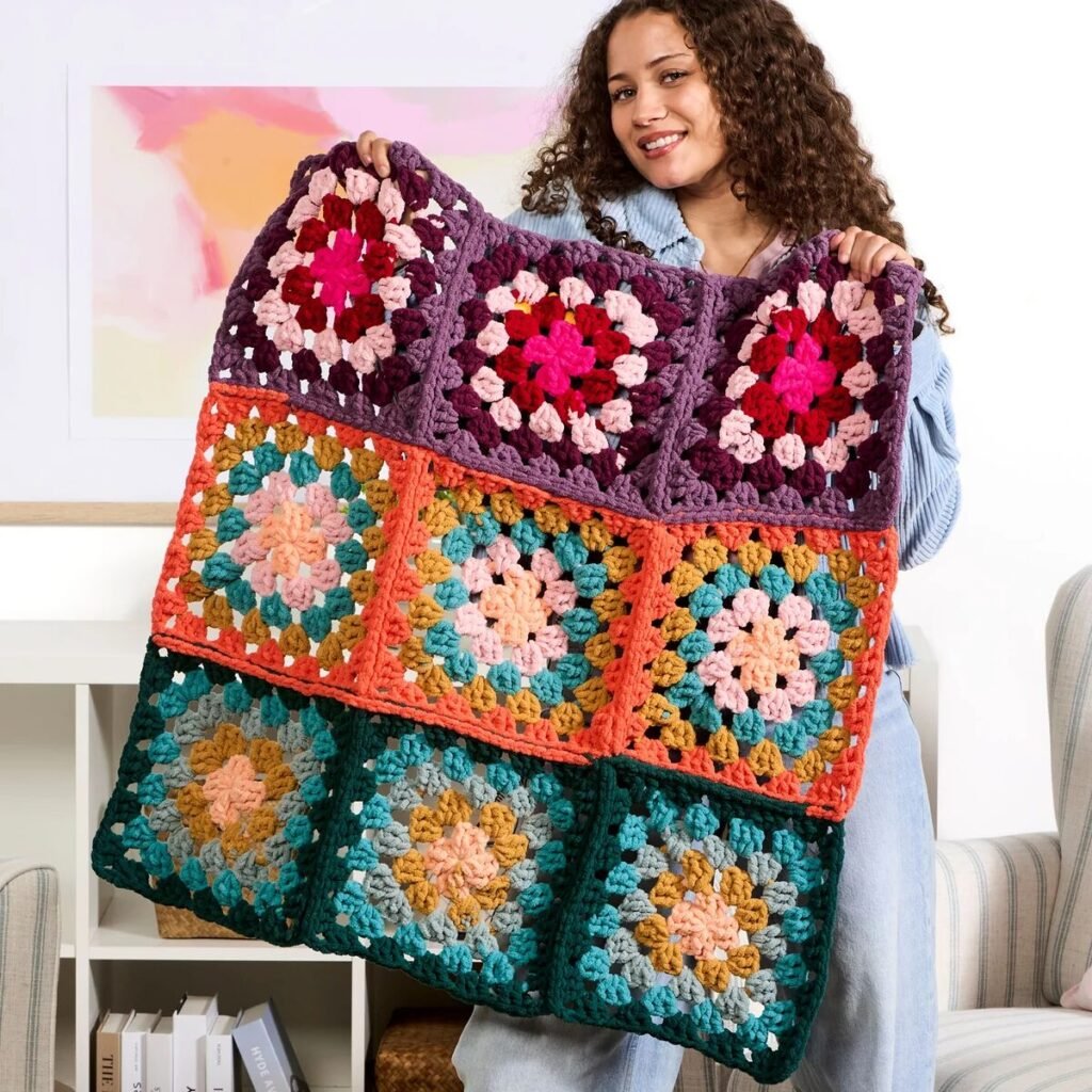 Free Crochet Granny Square Blanket Patterns