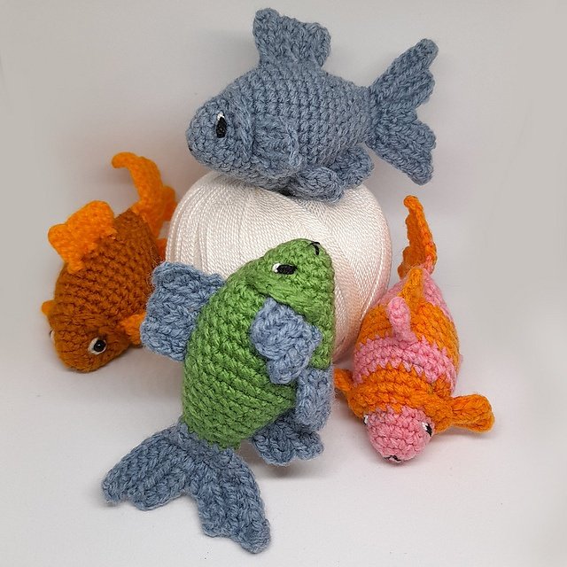 Free crochet amigurumi fish patterns