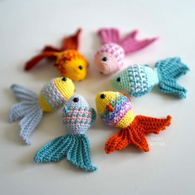 Free crochet amigurumi fish patterns