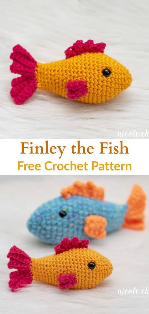 Free crochet amigurumi fish patterns Pinterest