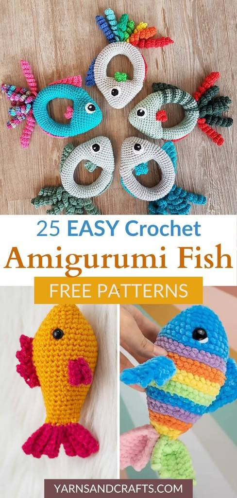 Free crochet amigurumi fish patterns Pinterest