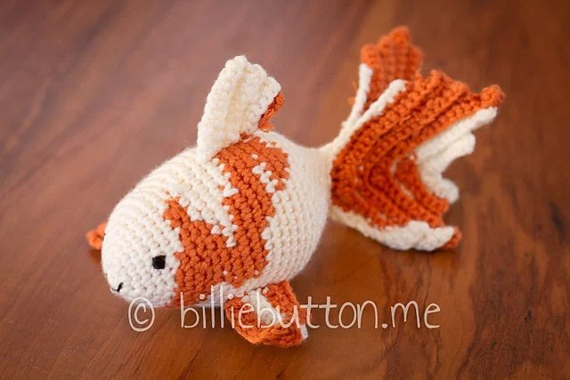 Free amigurumi crochet goldfish patterns