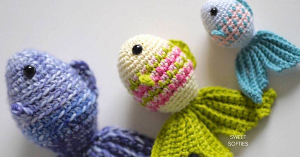 Free crochet amigurumi goldfish patterns featured image