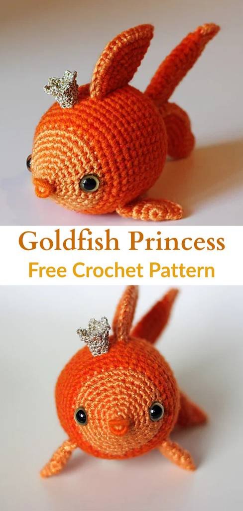 Free crochet amigurumi goldfish patterns Pinterest