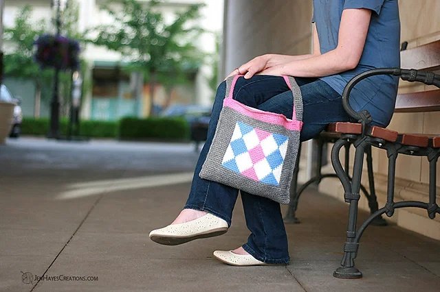 Free Crochet Diamond Tote Patterns