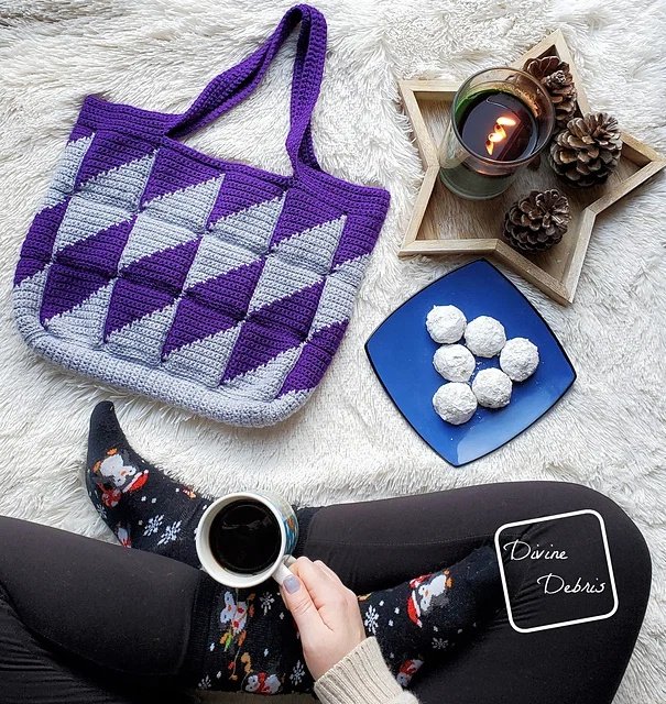 Free Crochet Diamond Tote Patterns