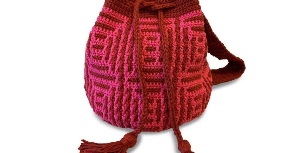 free crochet diamond tote patterns featured image