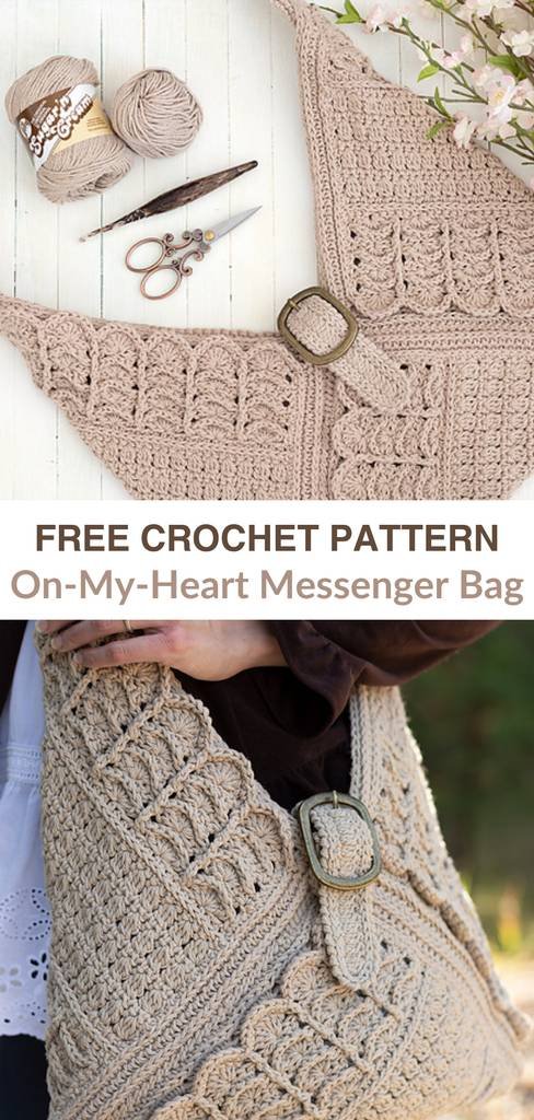 Free crochet messenger bag patterns Pinterest