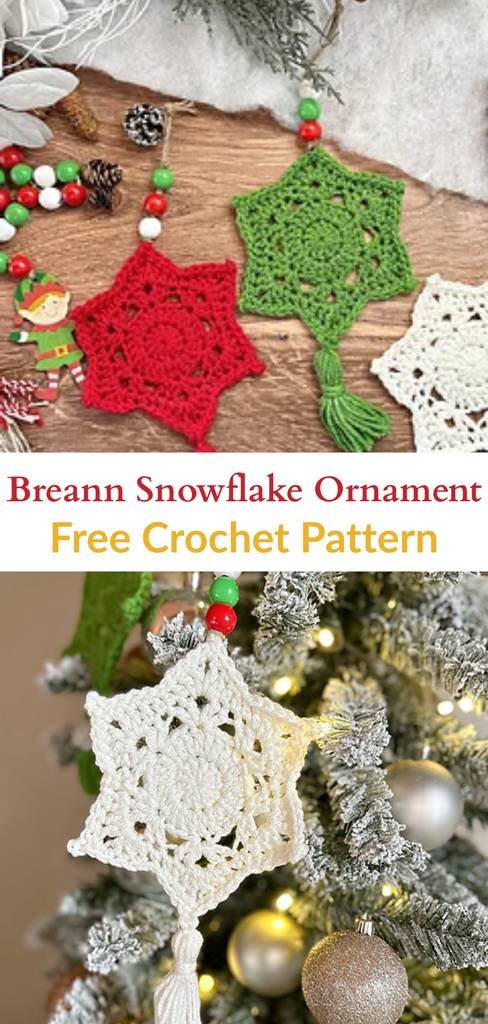 Free crochet snowflake patterns Pinterest
