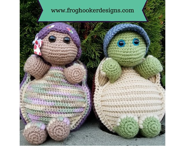 Free amigurumi crochet baby turtle patterns