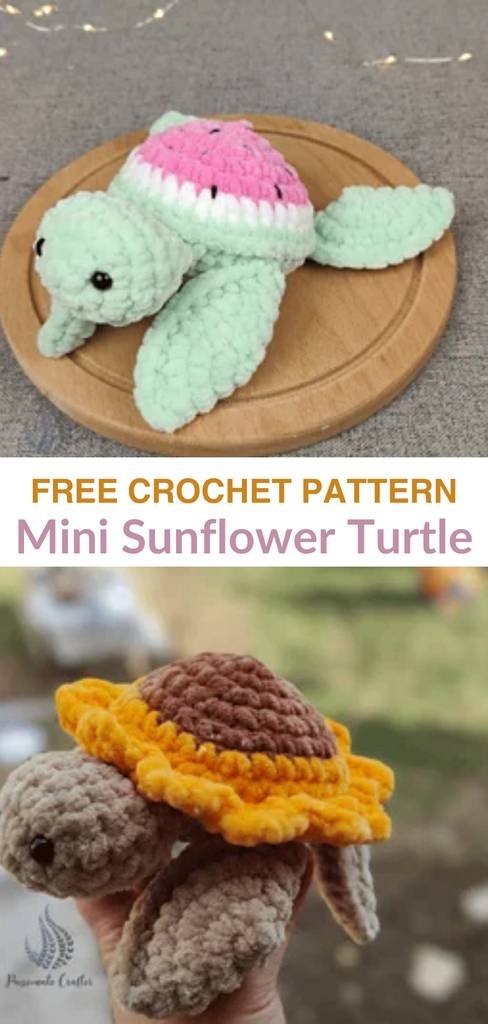 Free amigurumi crochet baby turtle patterns Pinterest