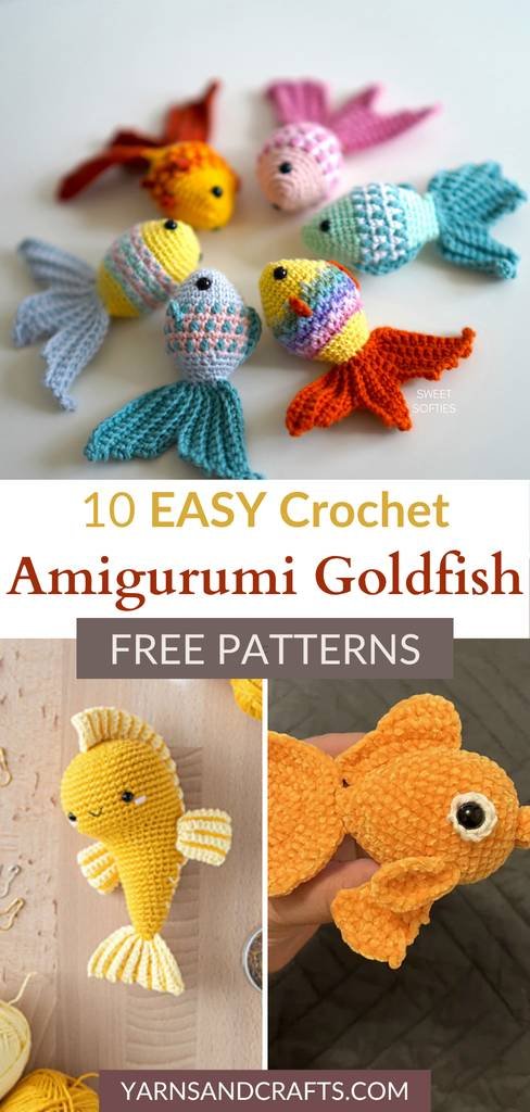 Free amigurumi crochet goldfish patterns Pinterest