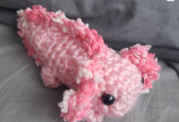 Free no-sew amigurumi crochet axolotl patterns