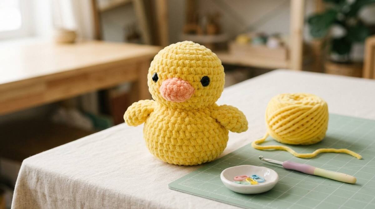 free no-sew amigurumi crochet duck patterns