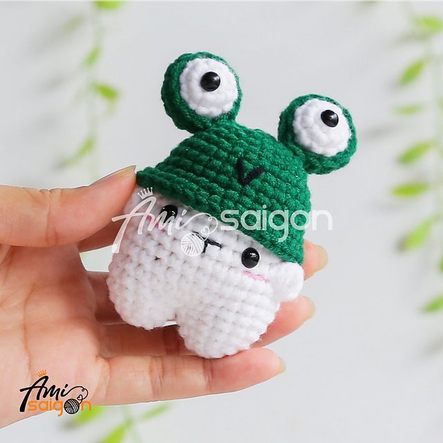 Free no-sew amigurumi crochet frog patterns