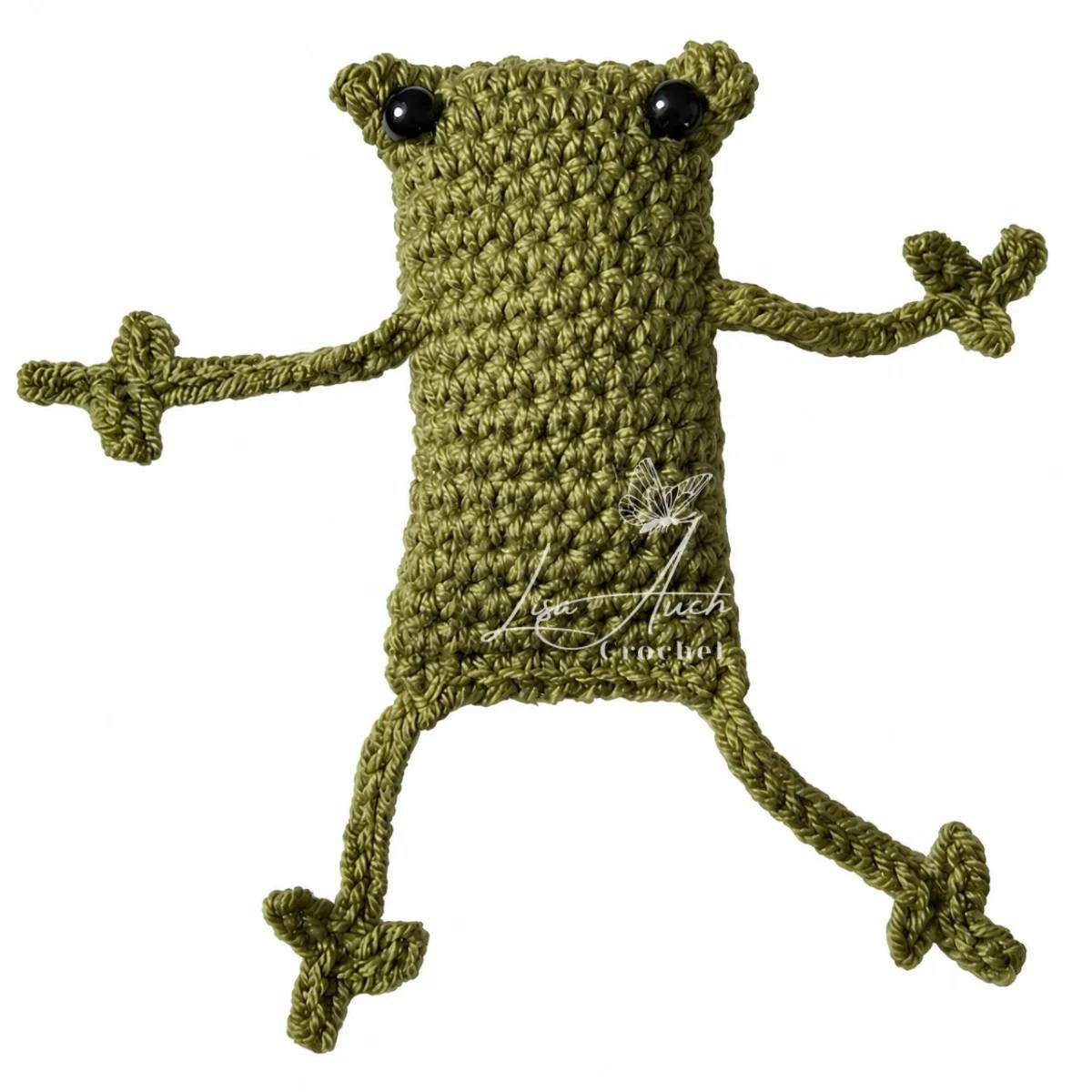Free no-sew amigurumi crochet frog patterns