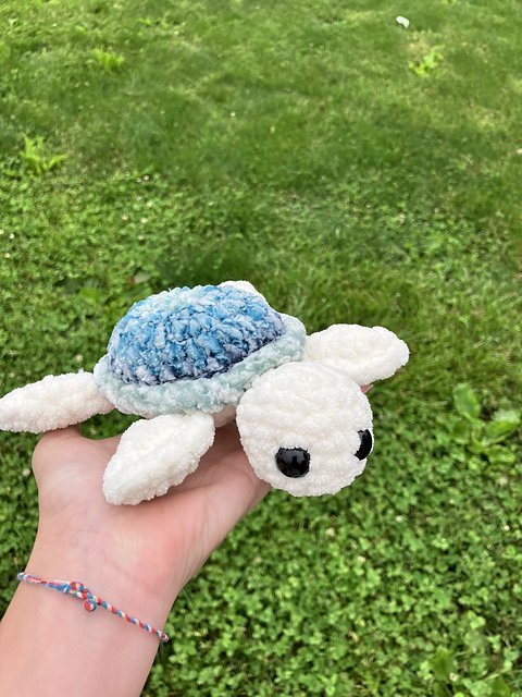 Free no-sew amigurumi crochet turtle patterns