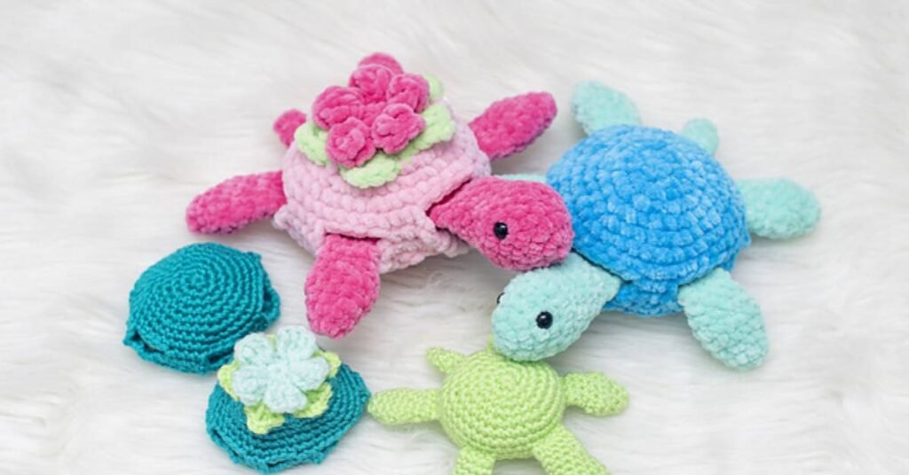 Turtle with a flower on its back