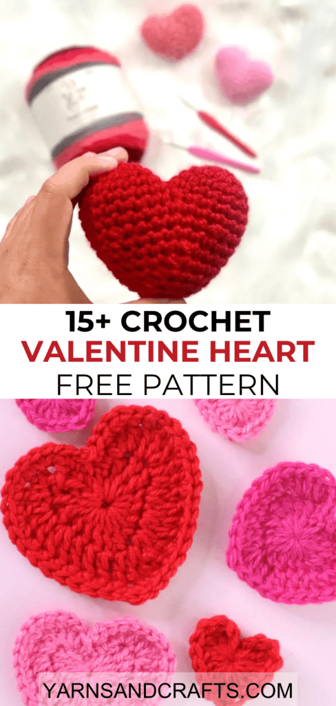 free crochet valentine heart patterns