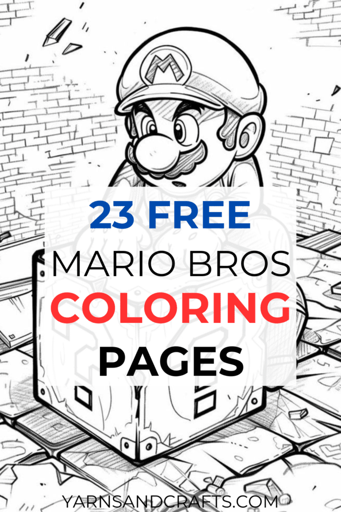 free mario coloring pages