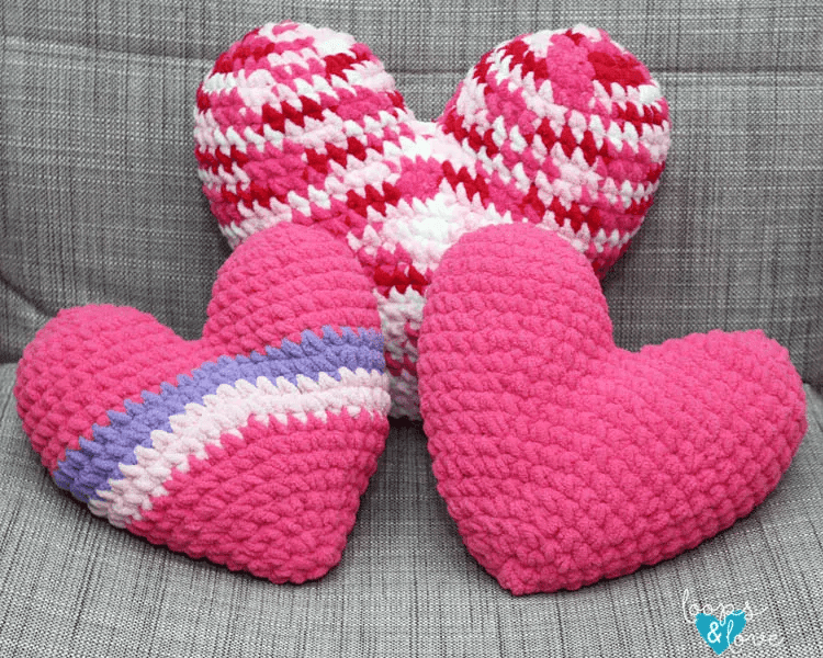 free crochet heart patterns
